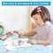 36-Color Fabric Markers Set - Permanent Markers for T-Shirts, Clothes, Sneakers, and Jeans with 11 Stencils and 1 Fabric Sheet, Ideal for Kids and Adults Painting and Writing